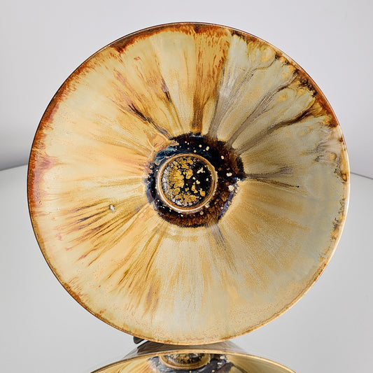 Light Sunflower Iris Flower Bowl