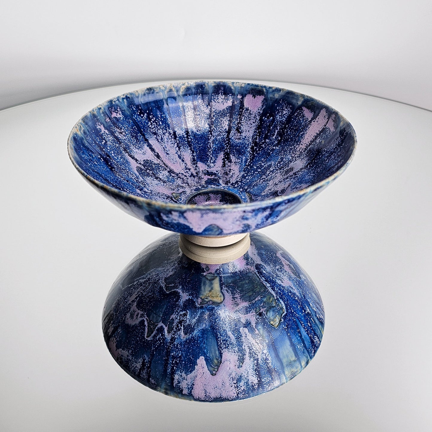 Purple Blue Iris Flower Bowl