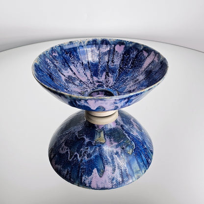 Purple Blue Iris Flower Bowl