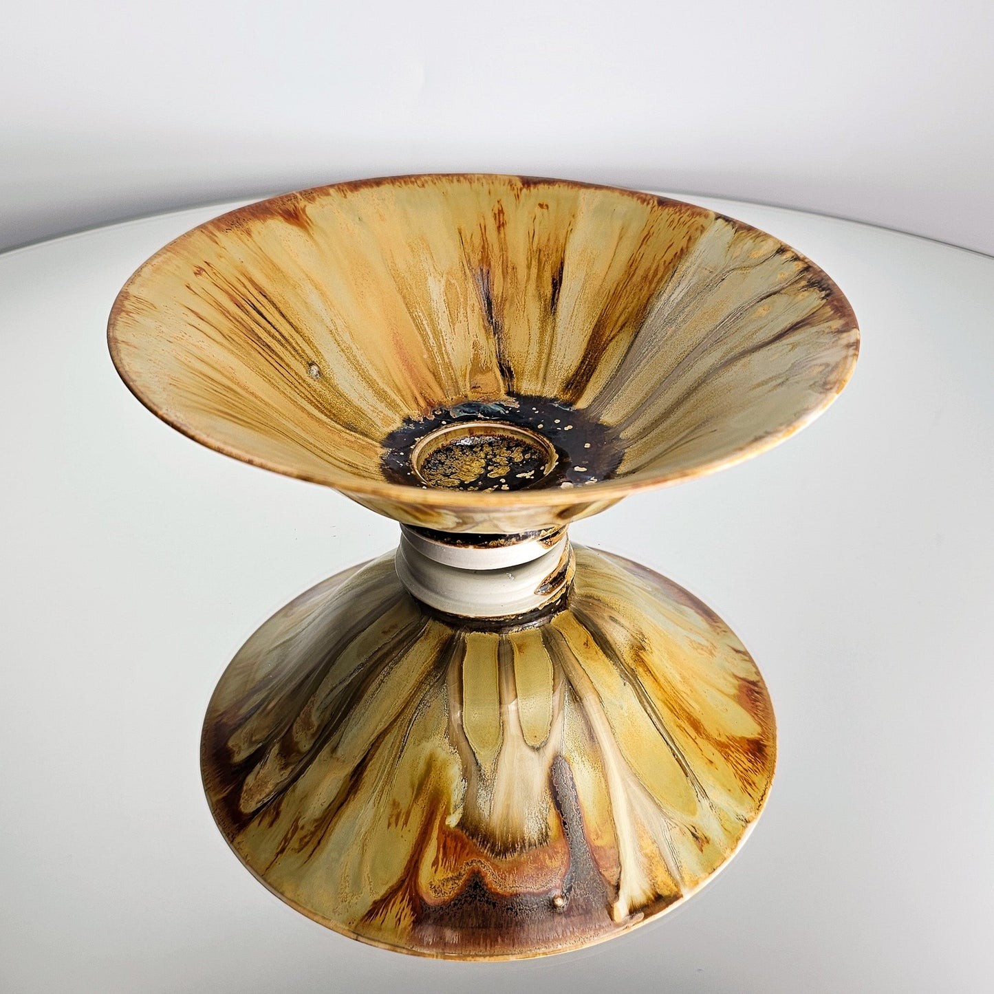 Light Sunflower Iris Flower Bowl