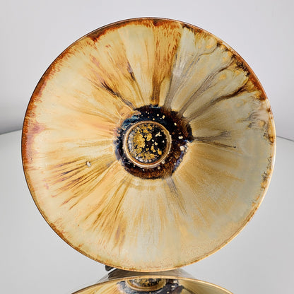 Light Sunflower Iris Flower Bowl