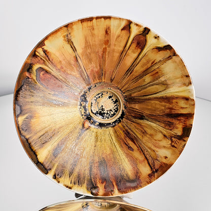 Dark Sunflower Iris Flower Bowl