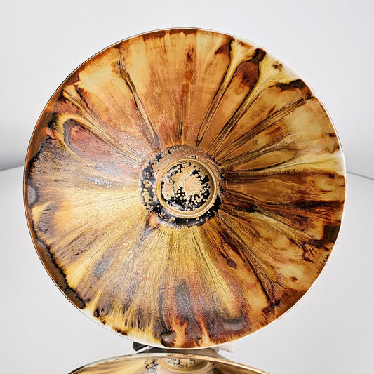 Dark Sunflower Iris Flower Bowl