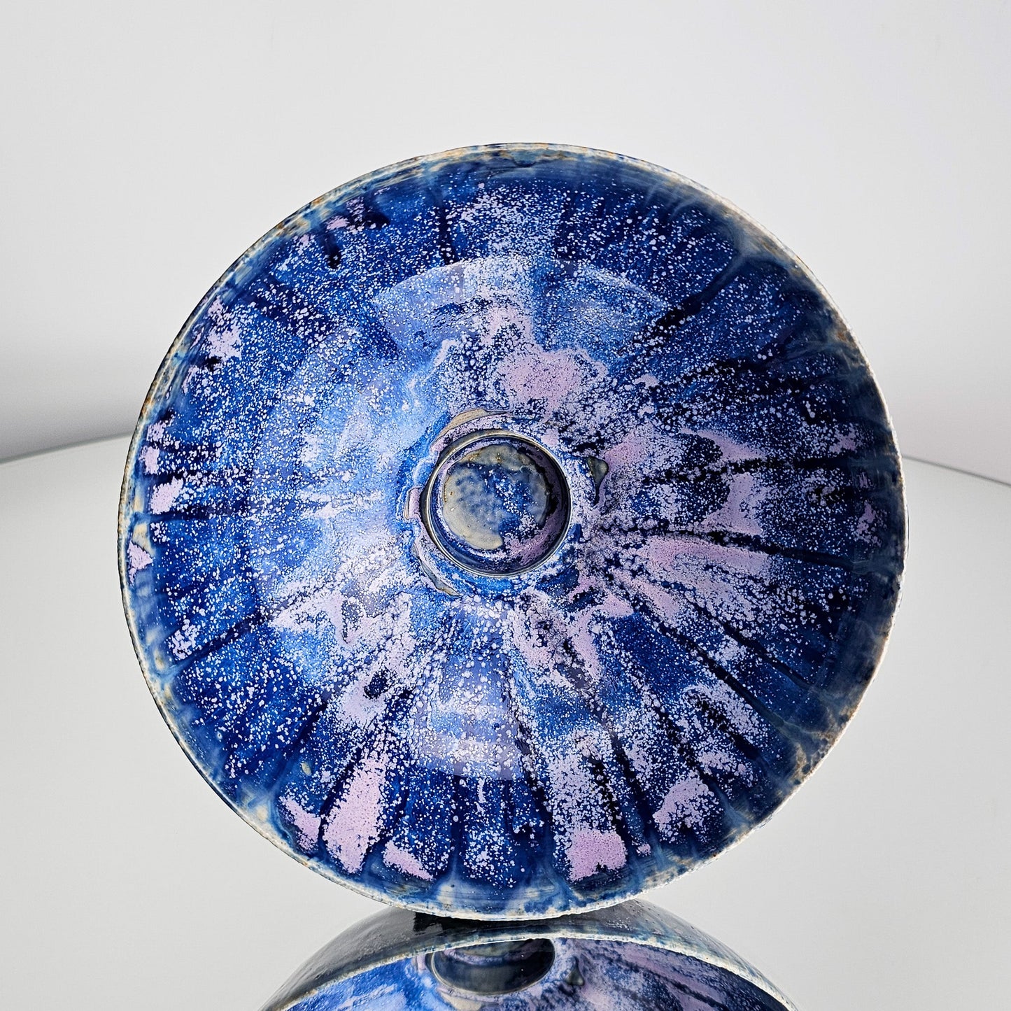 Purple Blue Iris Flower Bowl