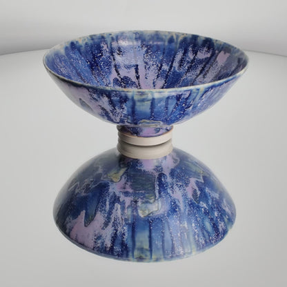 Purple Blue Iris Flower Bowl