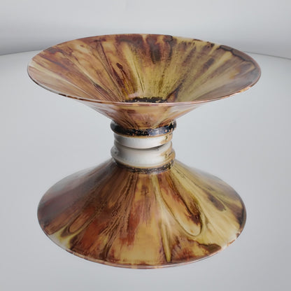 Dark Sunflower Iris Flower Bowl